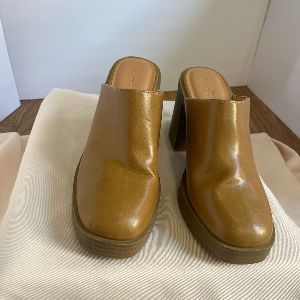 Universal Thread Brown Leather Mules - image 2
